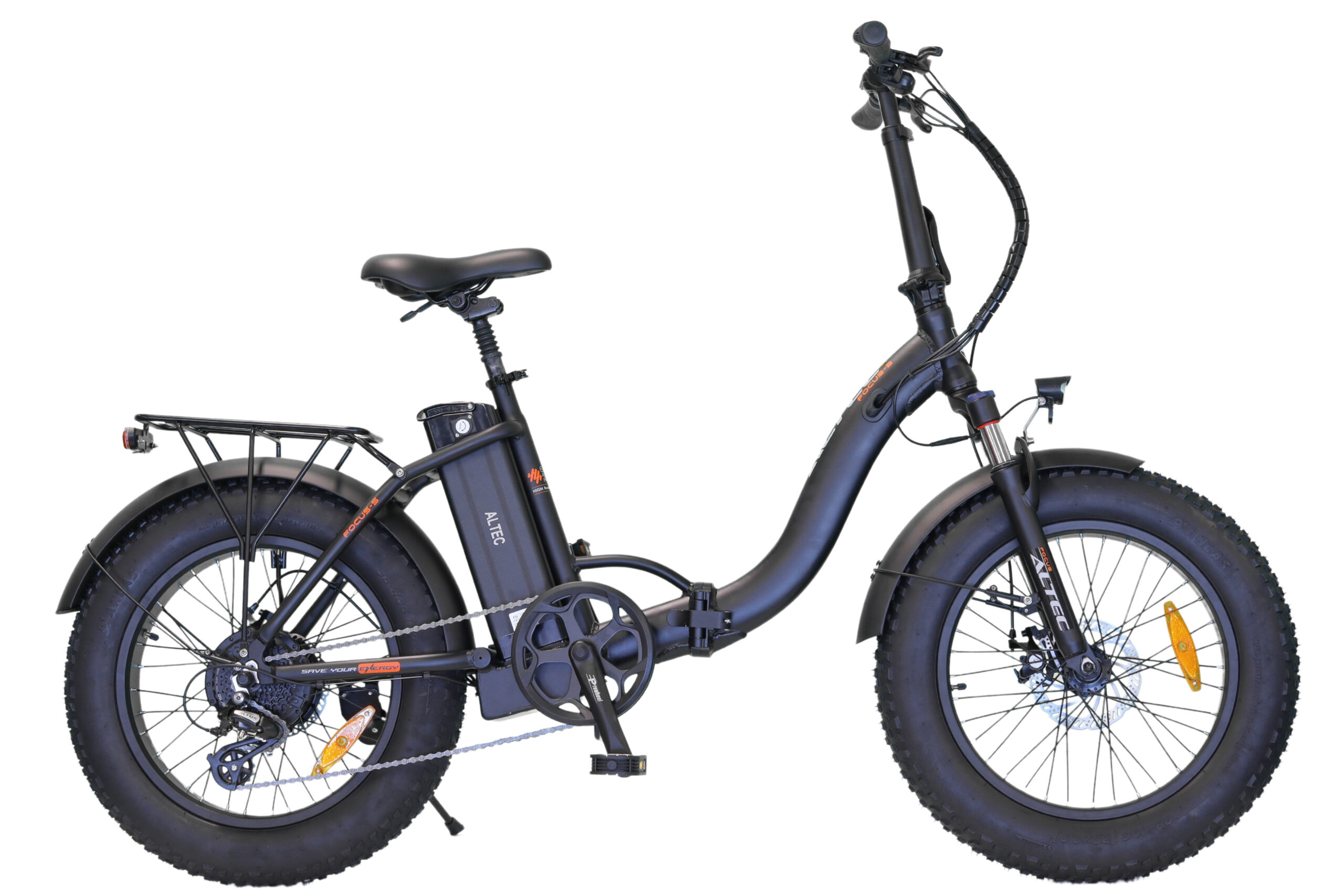 Altec Focus-S E-Bike Fatbike Vouwfiets 468Wh 8 Speed Achtermotor 130RX 60Nm