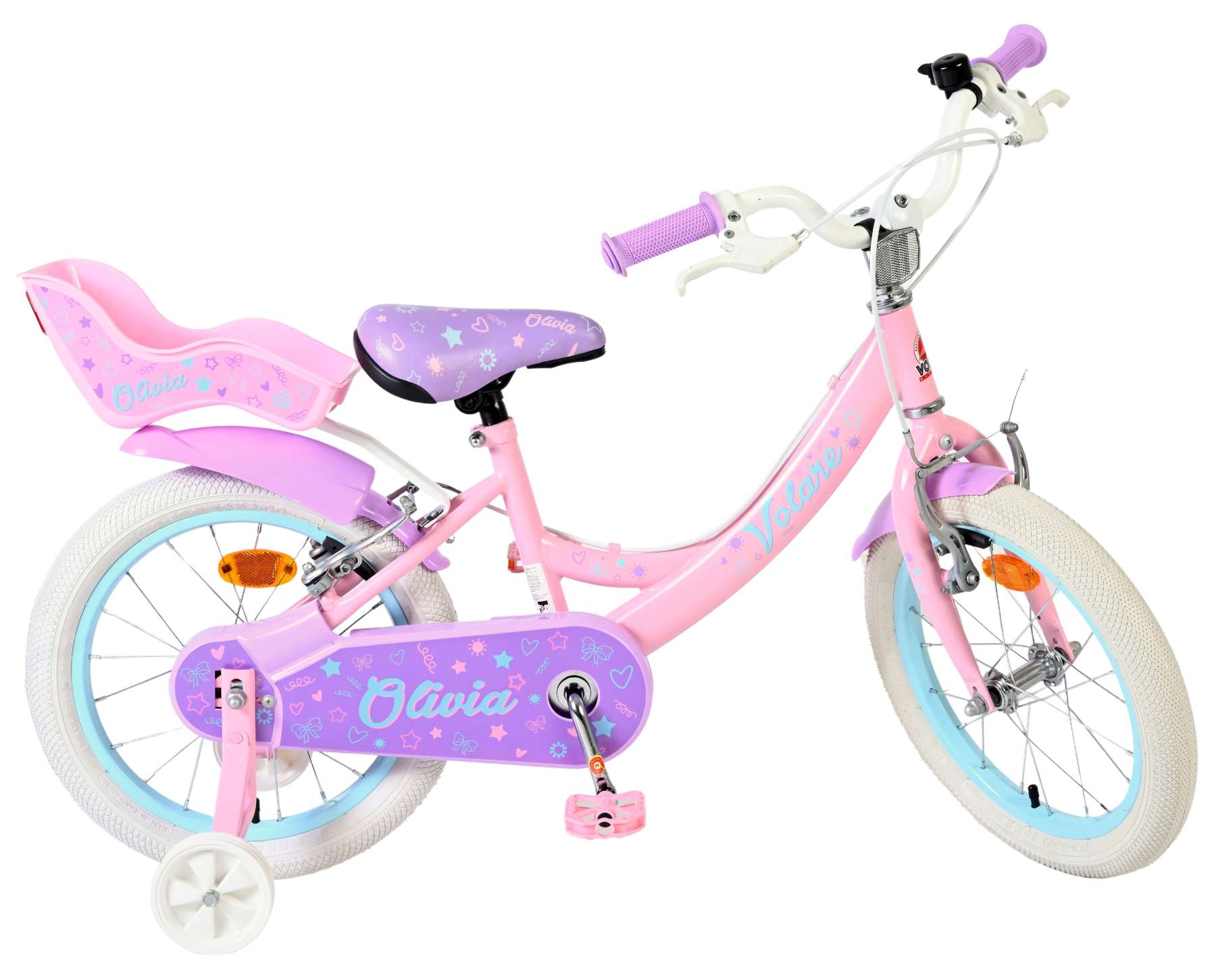 Volare_Olivia_kinderfiets_16_inch_roze_twee_handremmen-W1800